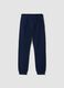 Blue pure cotton joggers with print_2