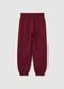 Girls' pure cotton red trousers, regular fit_0