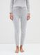 Grey Cotton Blend Pyjama Trousers_1
