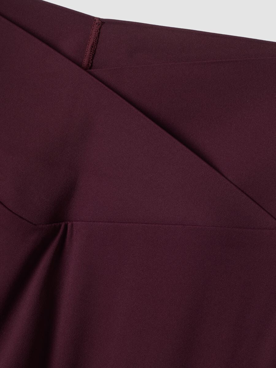 Purple flared leggings in stretch fabric ALTAVIA STUDIO_7
