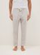 Long pyjama trousers in pure cotton with multicolour stripes regular fit_1