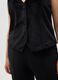 Black waistcoat with lining and regular fit buttons_4