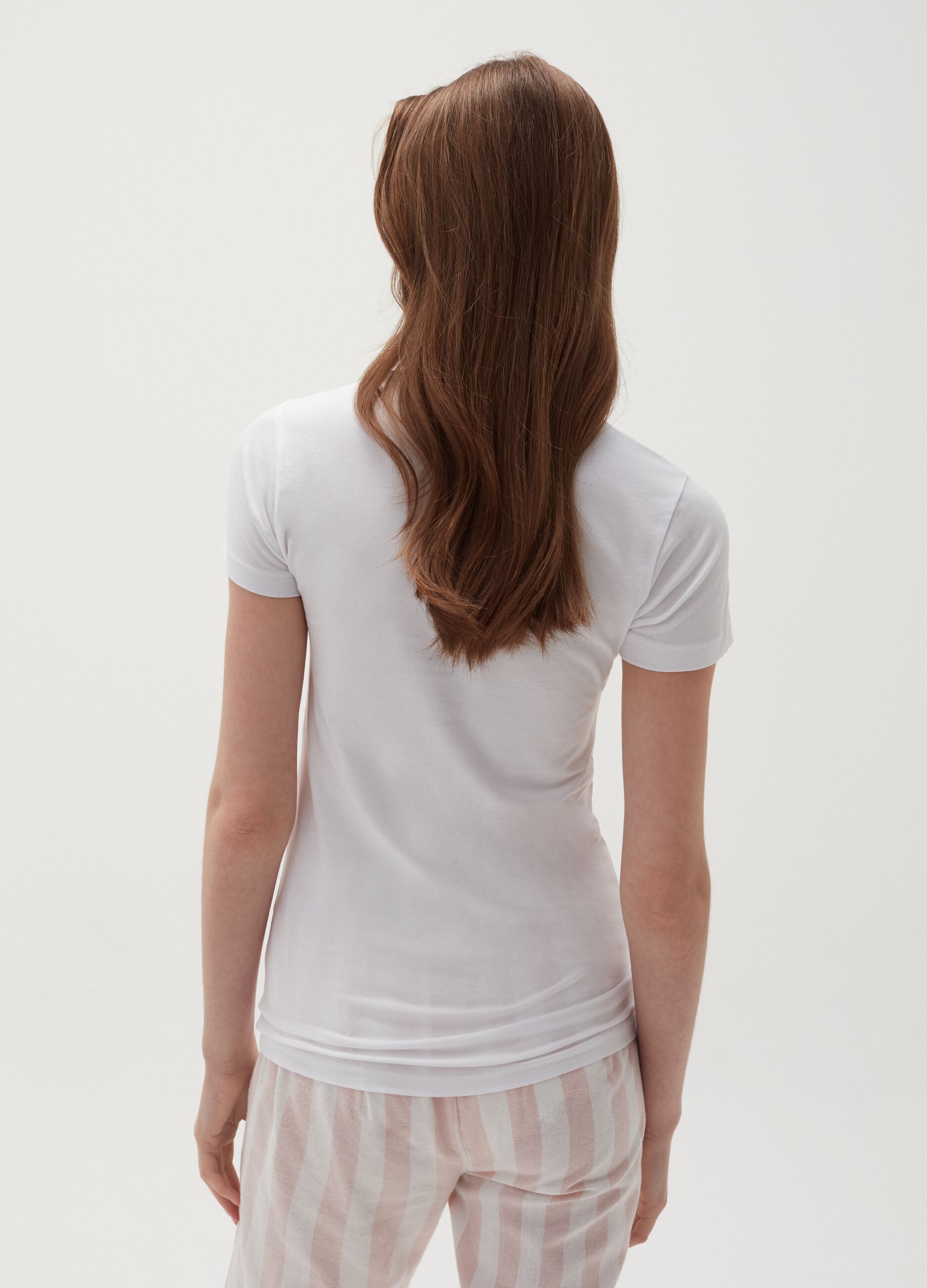 T-shirt intima in cotone stretch