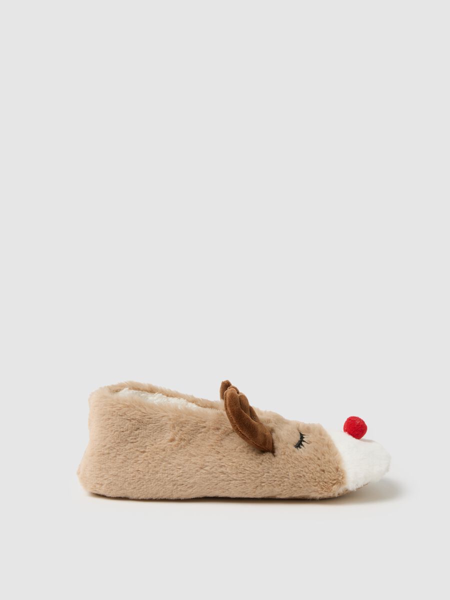 Multicolour slippers with Christmas details_0