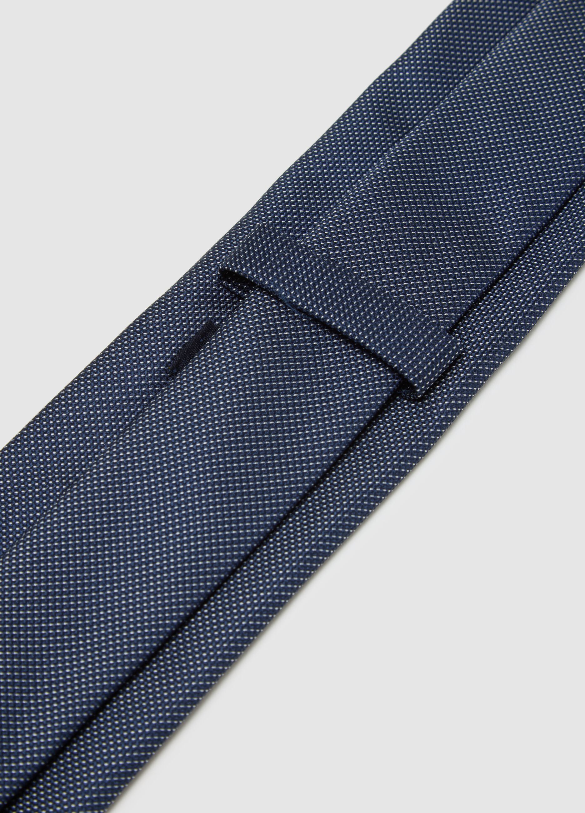 Blue Tie in Fabric Blend