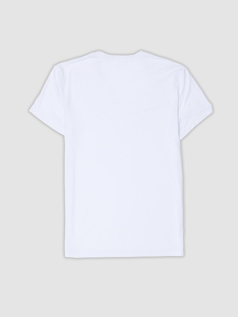 White stretch modal crew-neck T-shirt_2