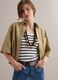 Camicia beige in puro cotone con taschino over fit_0