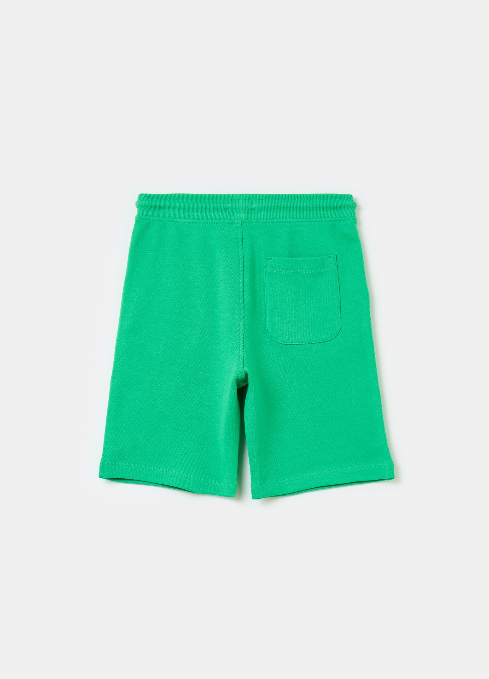 Essential Bermuda shorts in organic cotton fleece