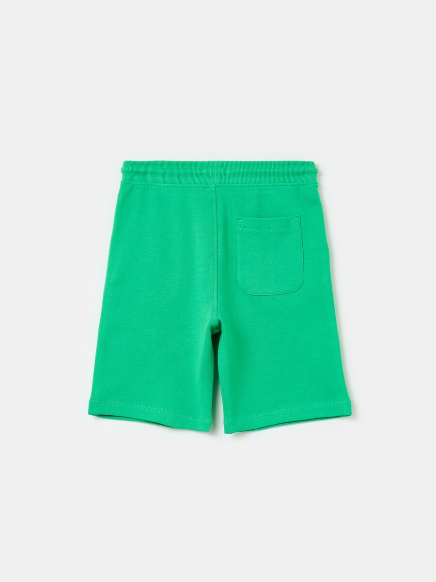 Essential Bermuda shorts in organic cotton fleece_1