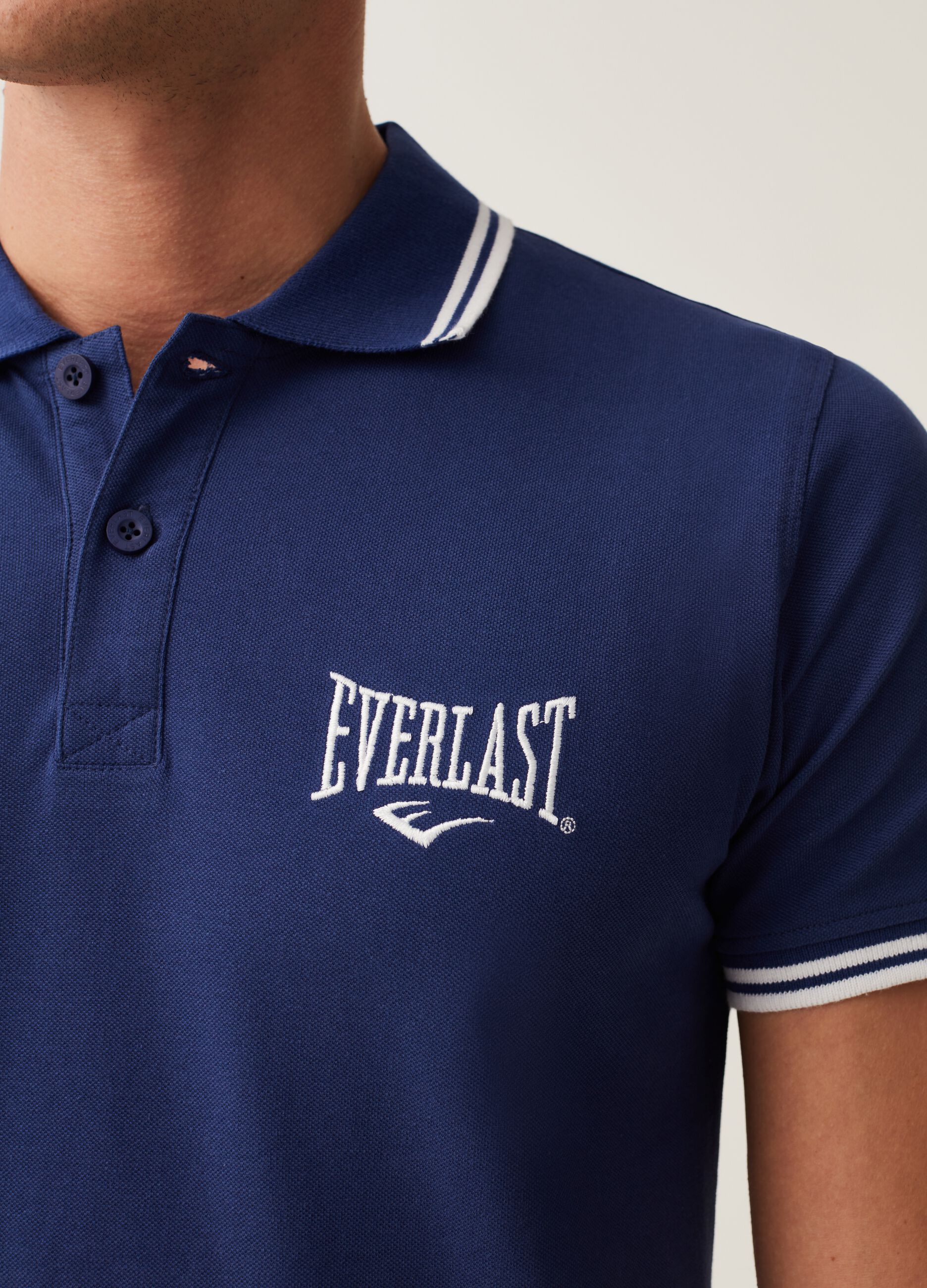 Pique polo shirt with Everlast logo