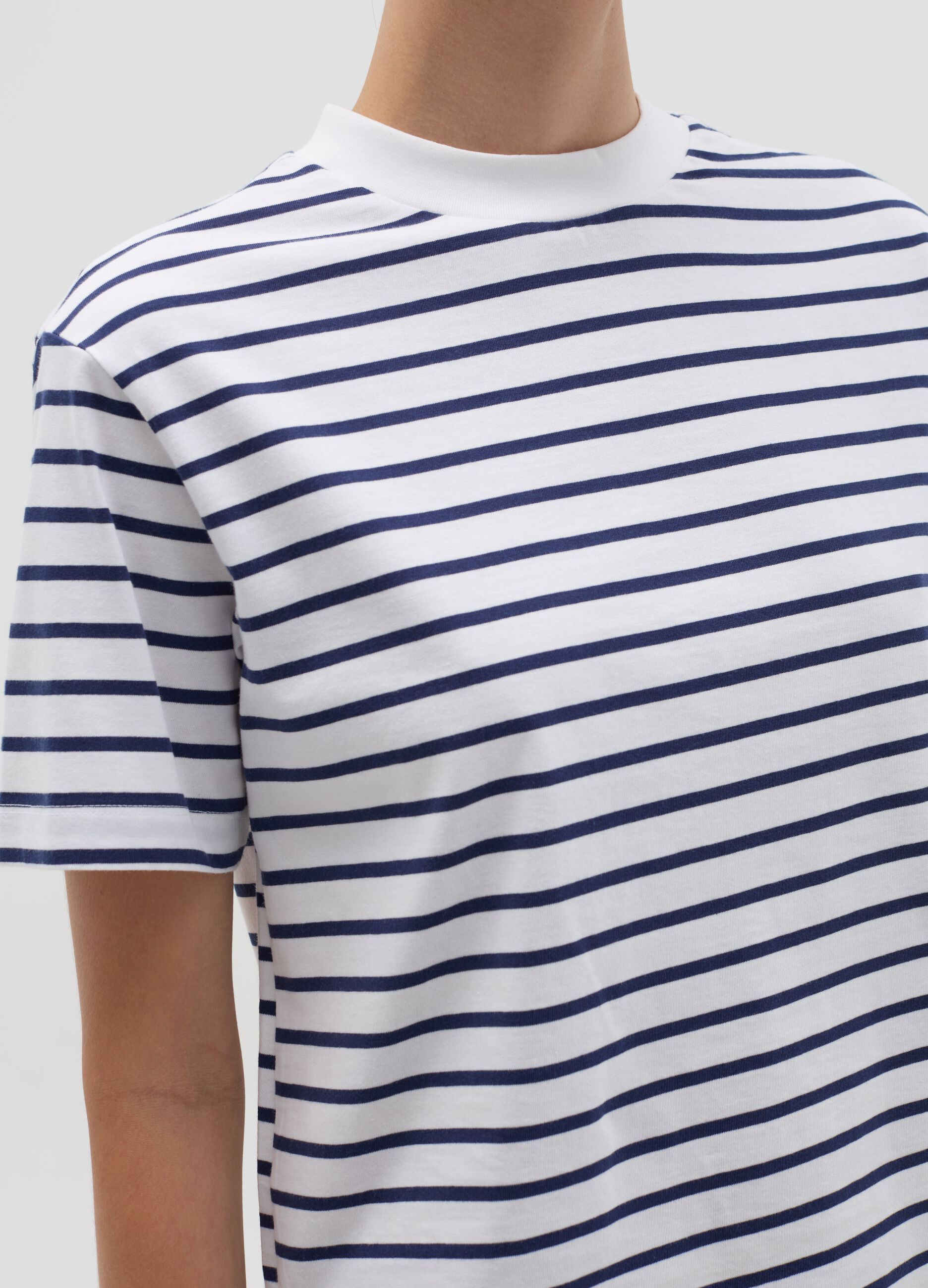Striped cotton T-shirt