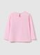 Pink pure cotton girl's jumper with hearts_1