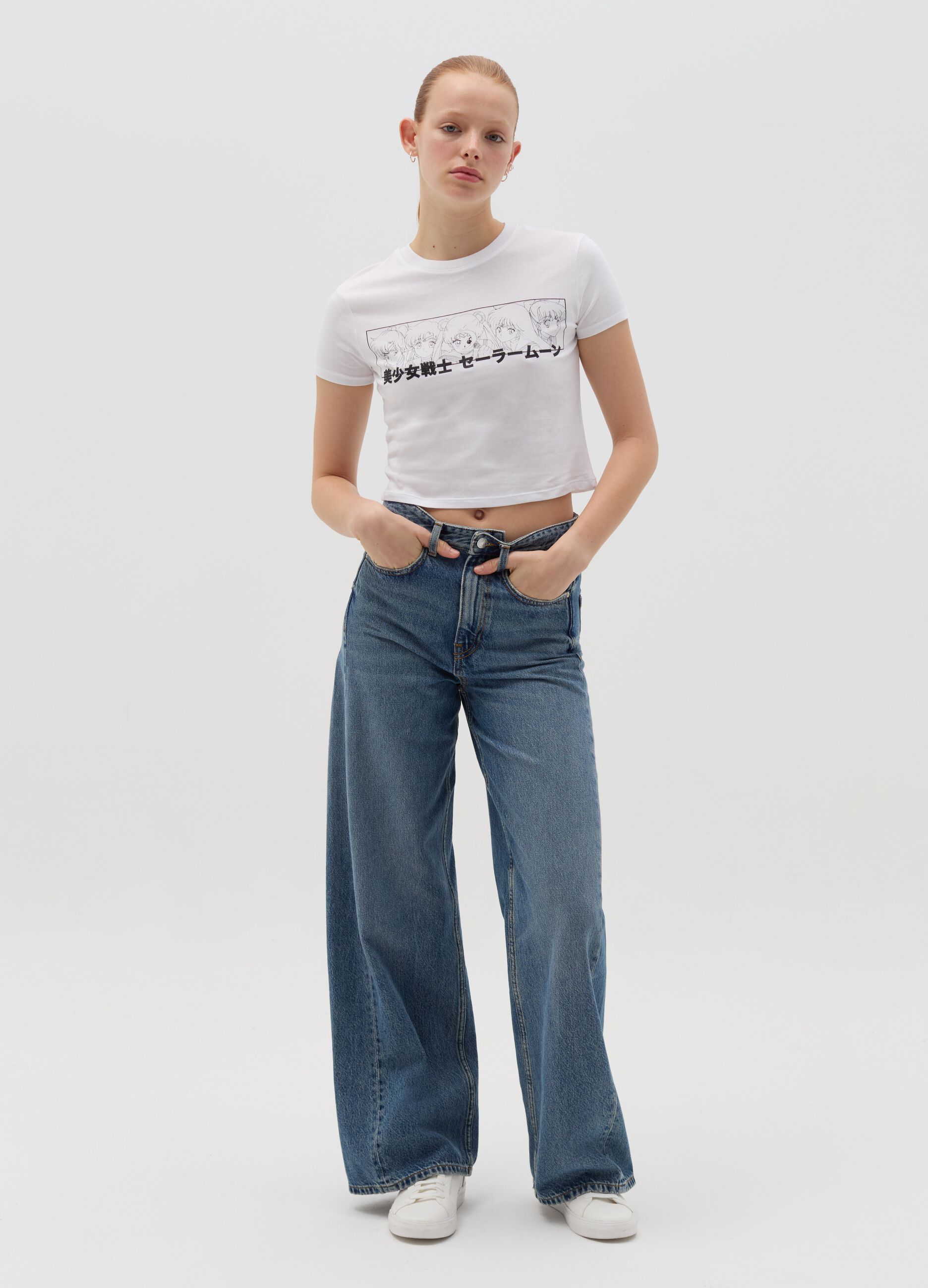 B. ANGEL T-shirt con stampa Sailor Moon