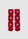 Red Christmas Cotton Blend Socks_0