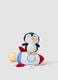 Blue rocket musical mobile with penguin_0