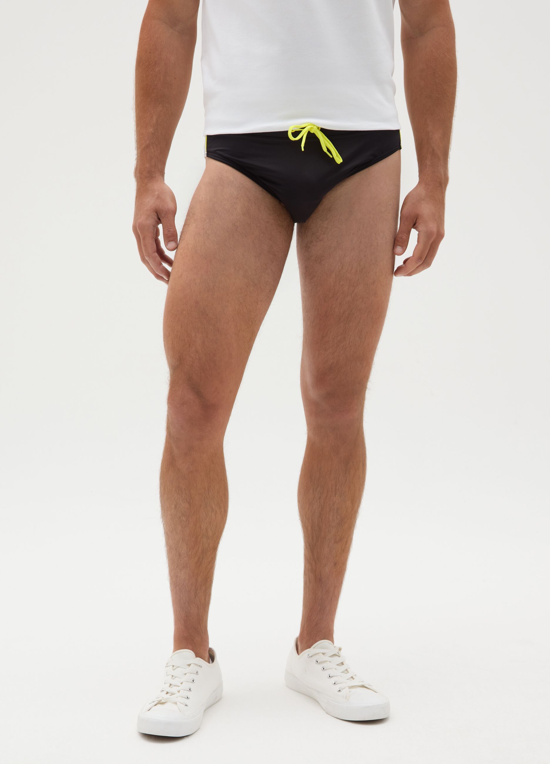 Slip da uomo in tessuto elasticizzato multicolor