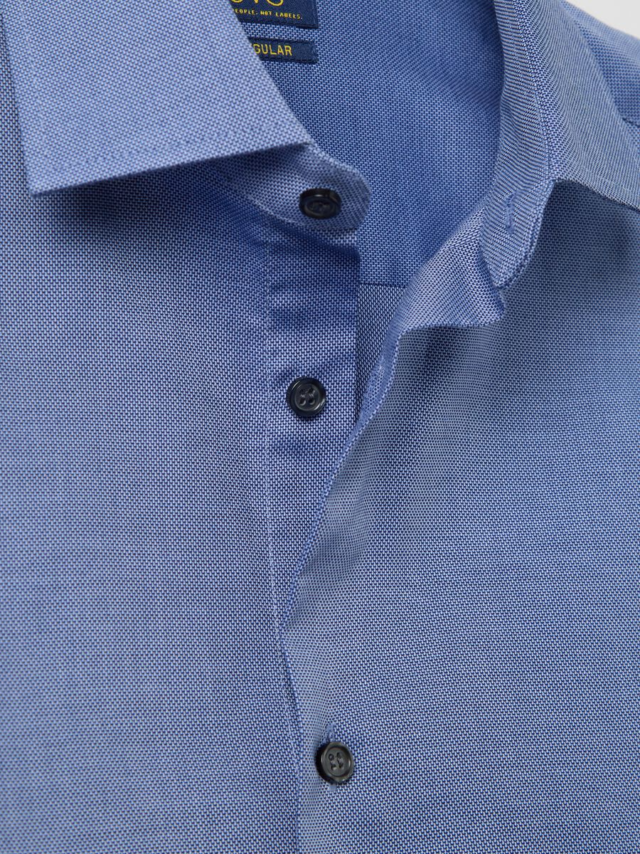 Blue easy-iron regular-fit shirt_5