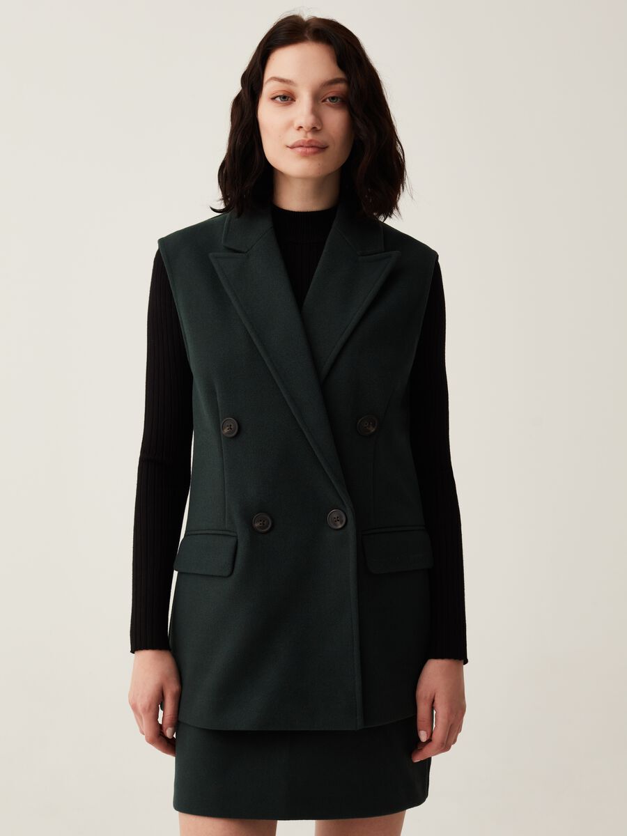 Blazer doppiopetto senza maniche_1