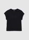 Black pure cotton regular fit T-shirt_4