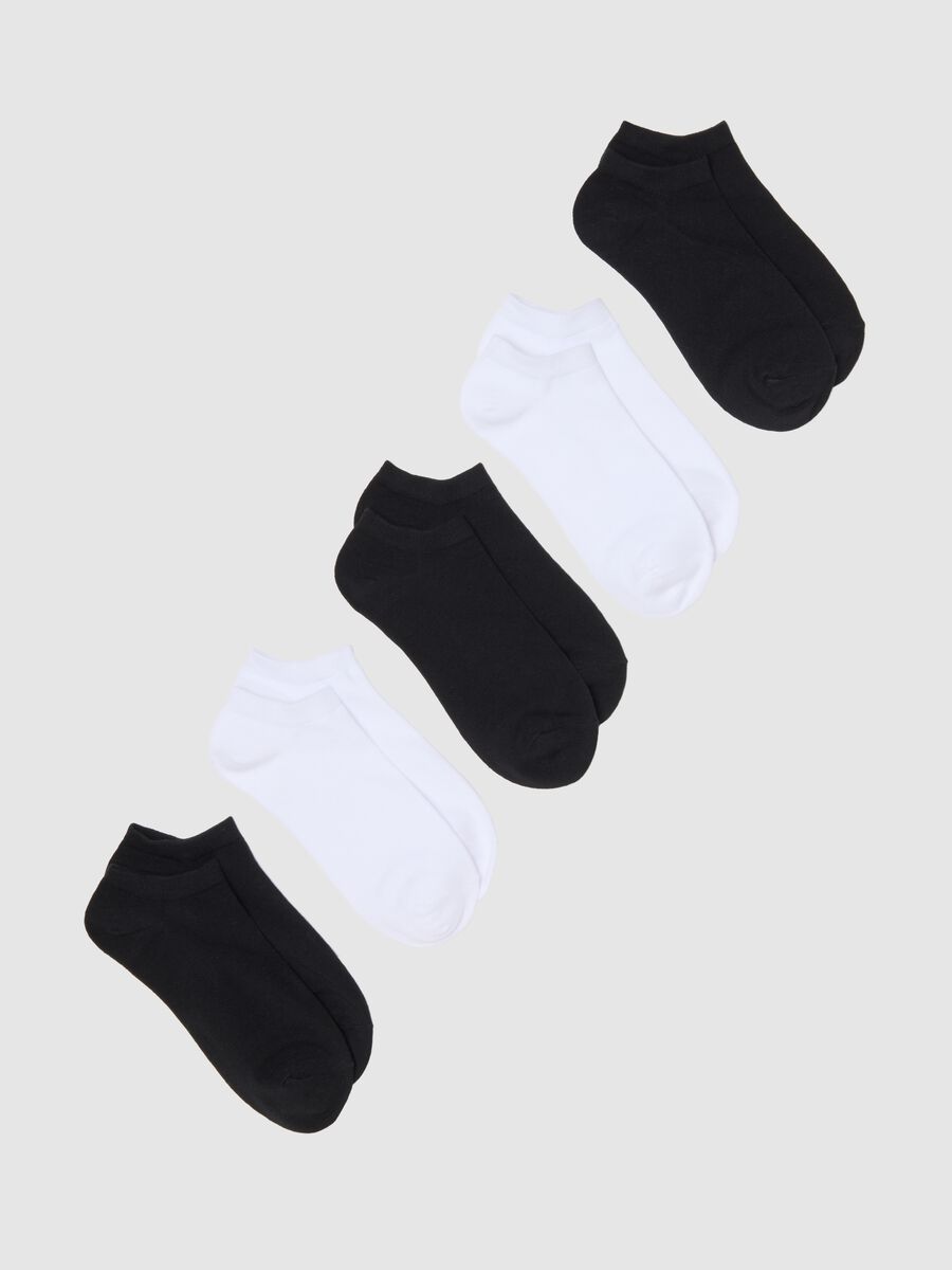 Multipack of Multicoloured Short Cotton Blend Socks in Regular Fit_0