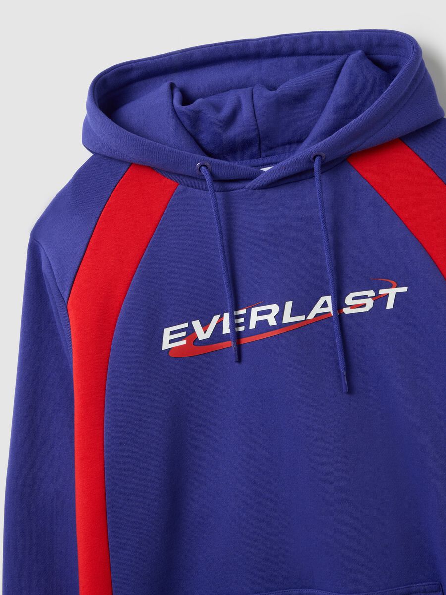 Felpa in misto cotone multicolor con cappuccio Everlast_5