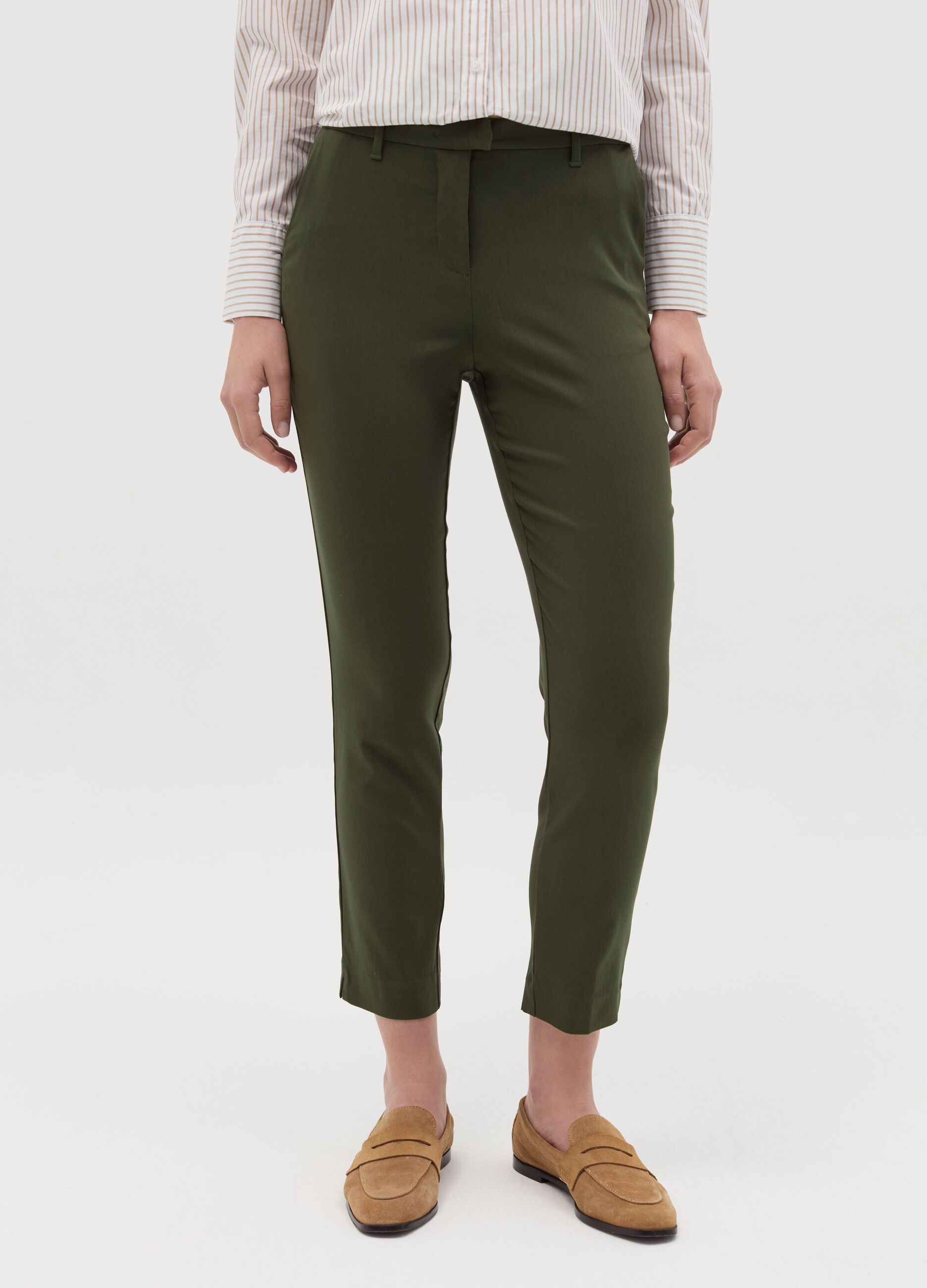 Pantalone chino slim fit ankle