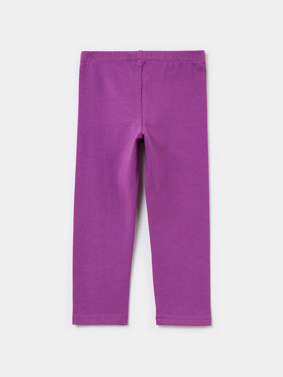 Three-quarter leggings with glitter_1