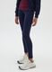 Girls' Blue Cotton Skinny Fit Leggings_2