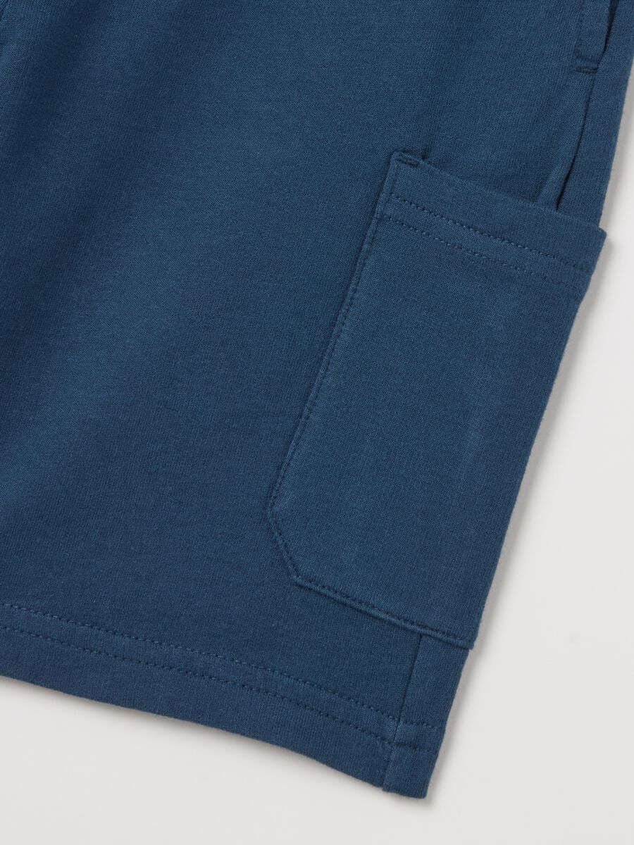 Cotton Bermuda shorts with drawstring_2