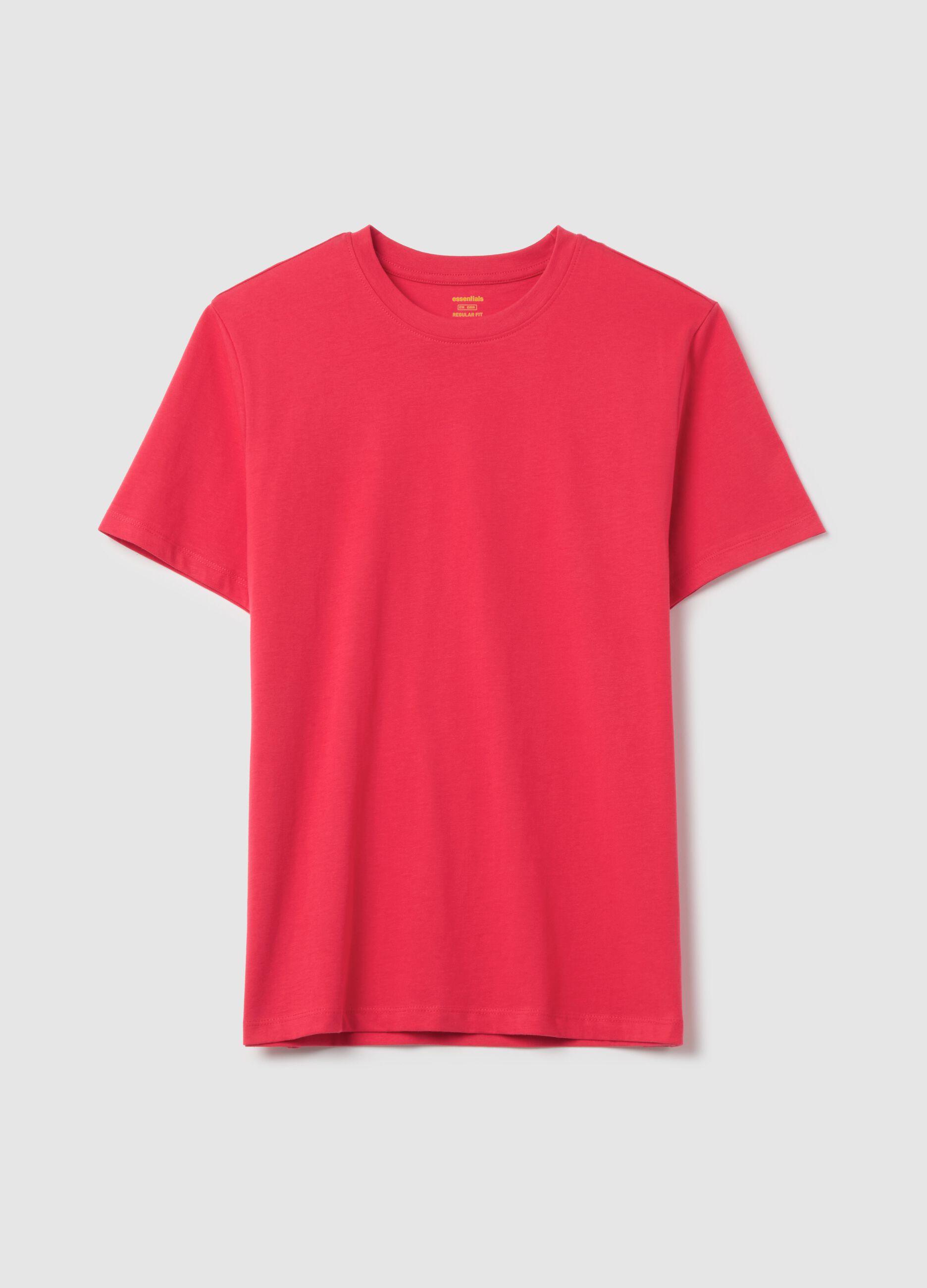 Organic cotton T-shirt with round neck