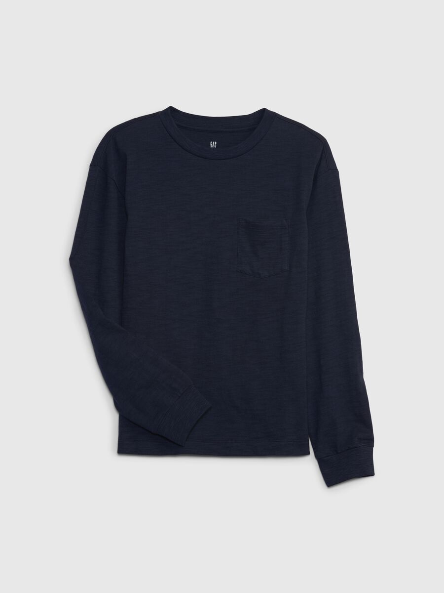 T-shirt a maniche lunghe con tasca_0