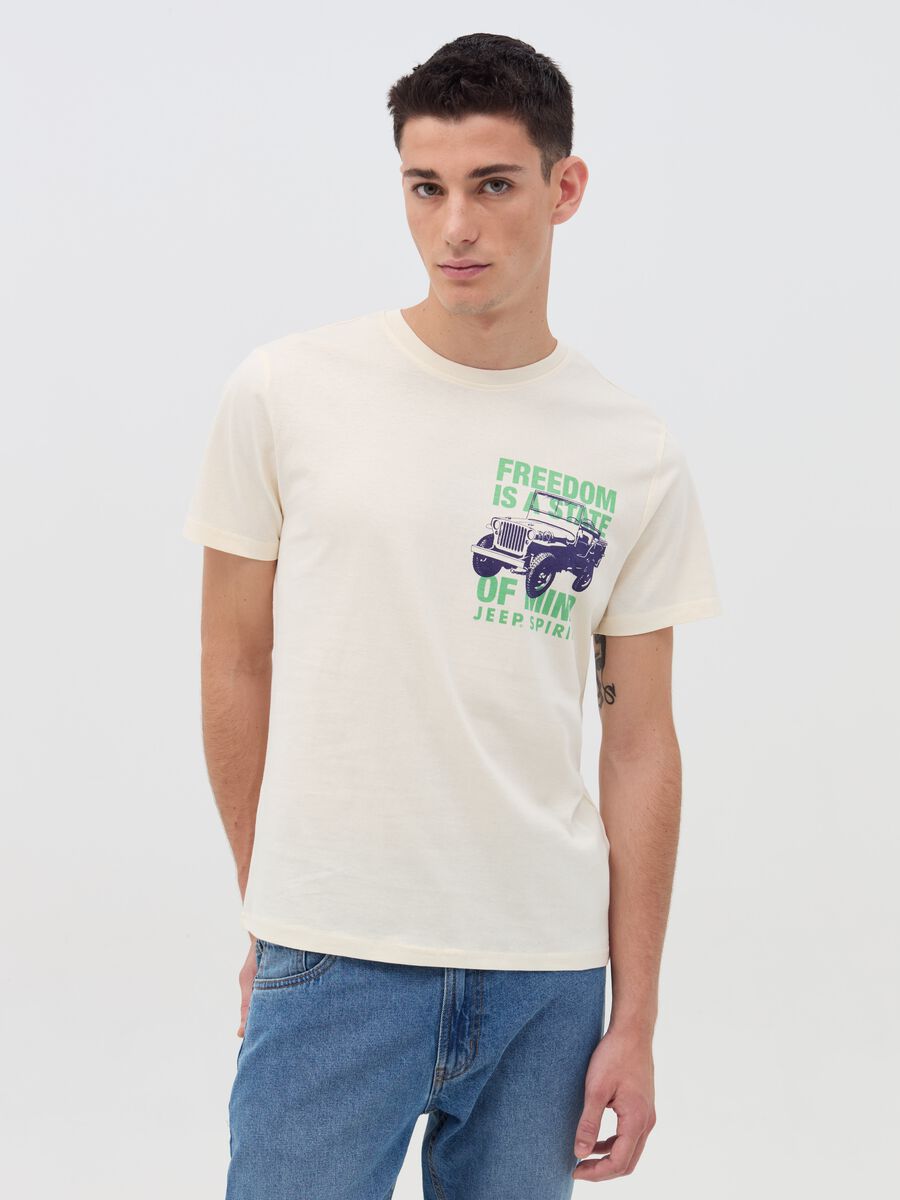 T-shirt con stampa Jeep Spirit_0