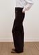 Brown flared ribbed stretch-cotton trousers_3