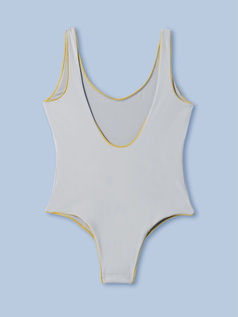Costume intero ALTAVIA SAILING grigio in tessuto elasticizzato_5