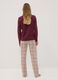 Pigiama beige in puro cotone organico con girocollo_3
