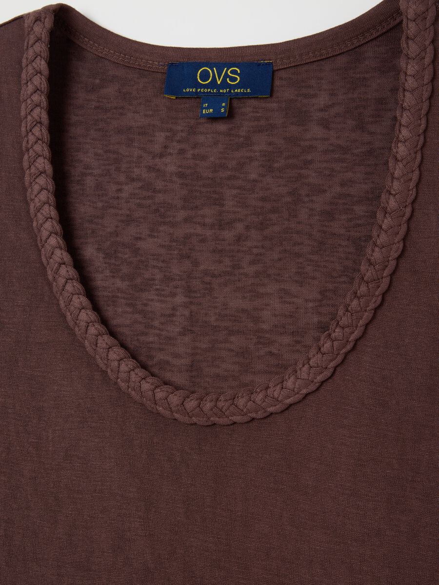 Brown Jersey Tank Top_5