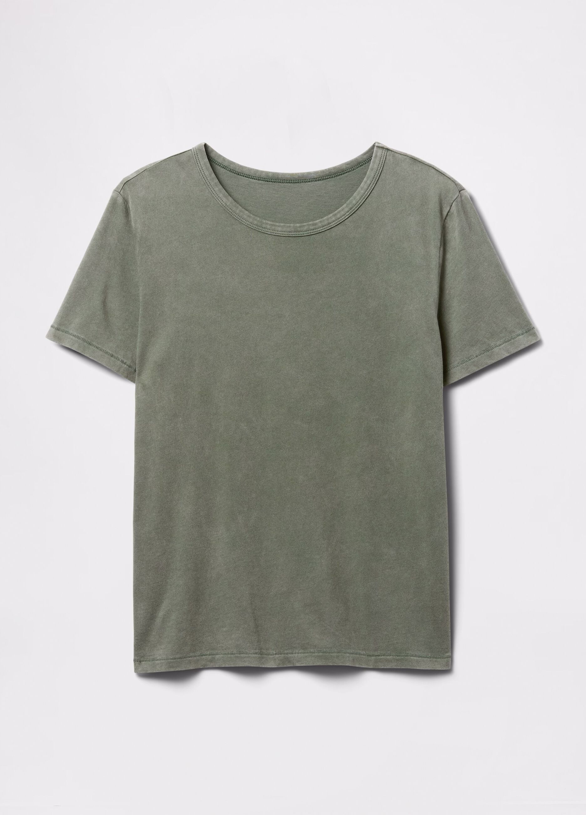 Green T-shirt in 100% cotton