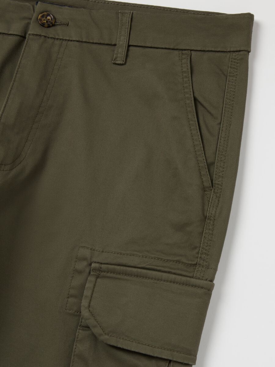 Cargo trousers in stretch cotton_5