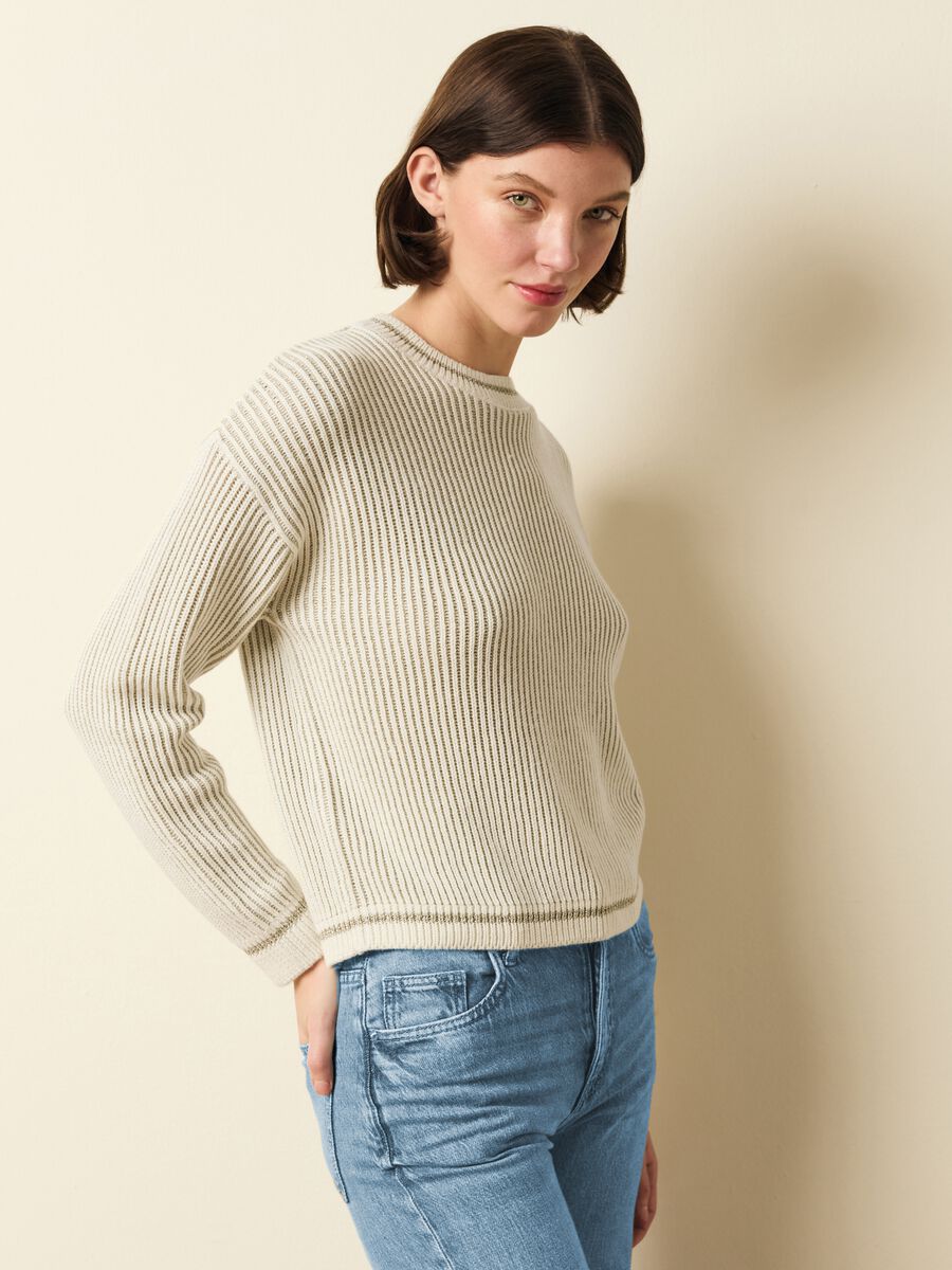 Intarsia design pullover_0