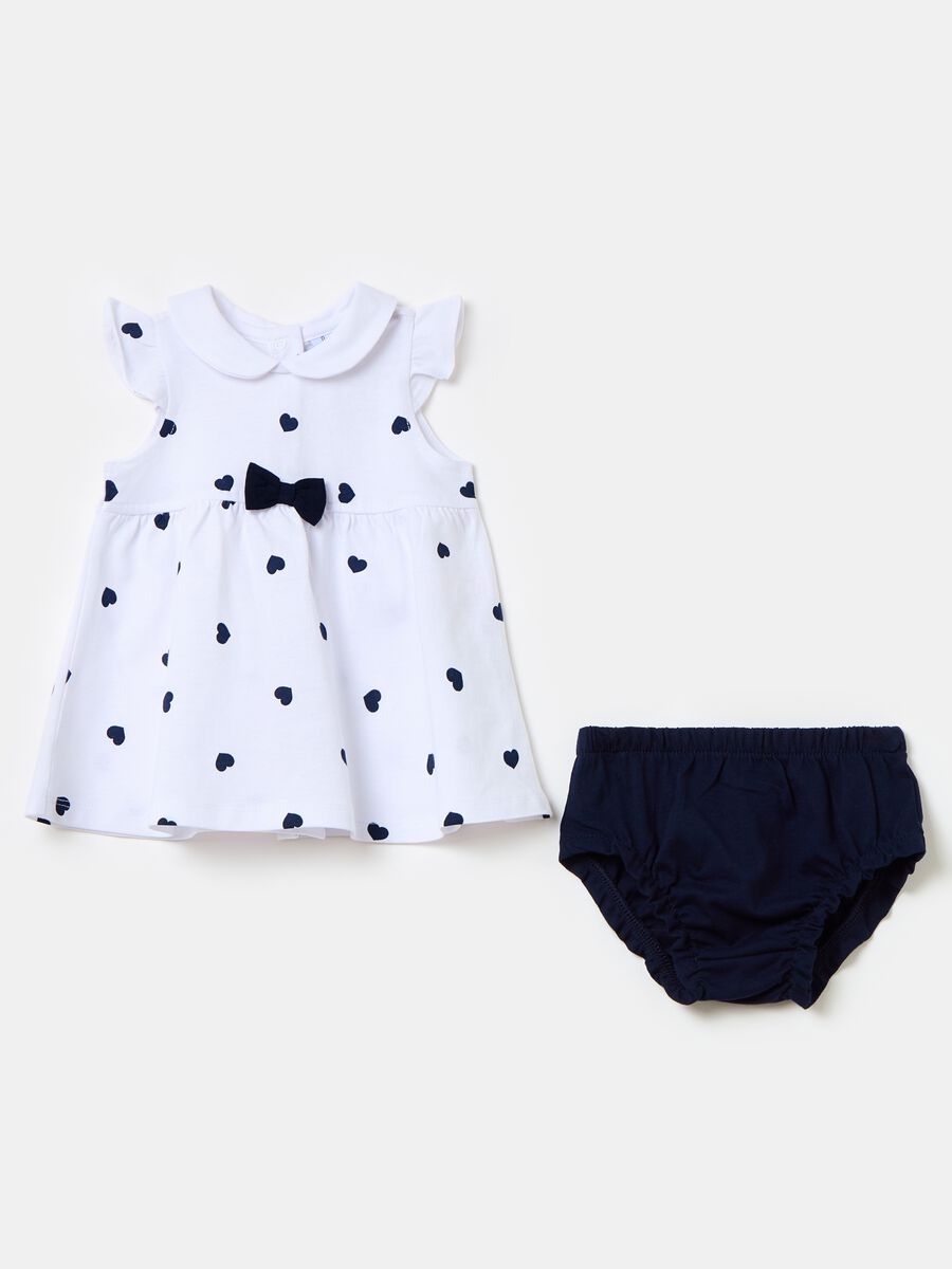 Organic cotton dress and French knickers set_0