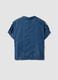 Blue pure lyocell short-sleeved shirt_5