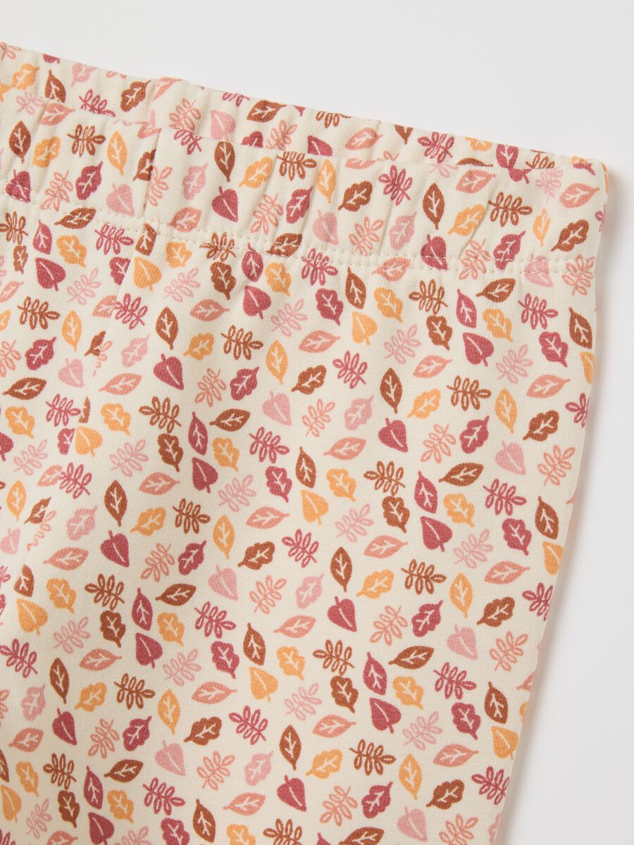 Multicolour cotton regular fit toddler leggings_3