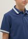 Boy's blue pure cotton polo, regular fit_2