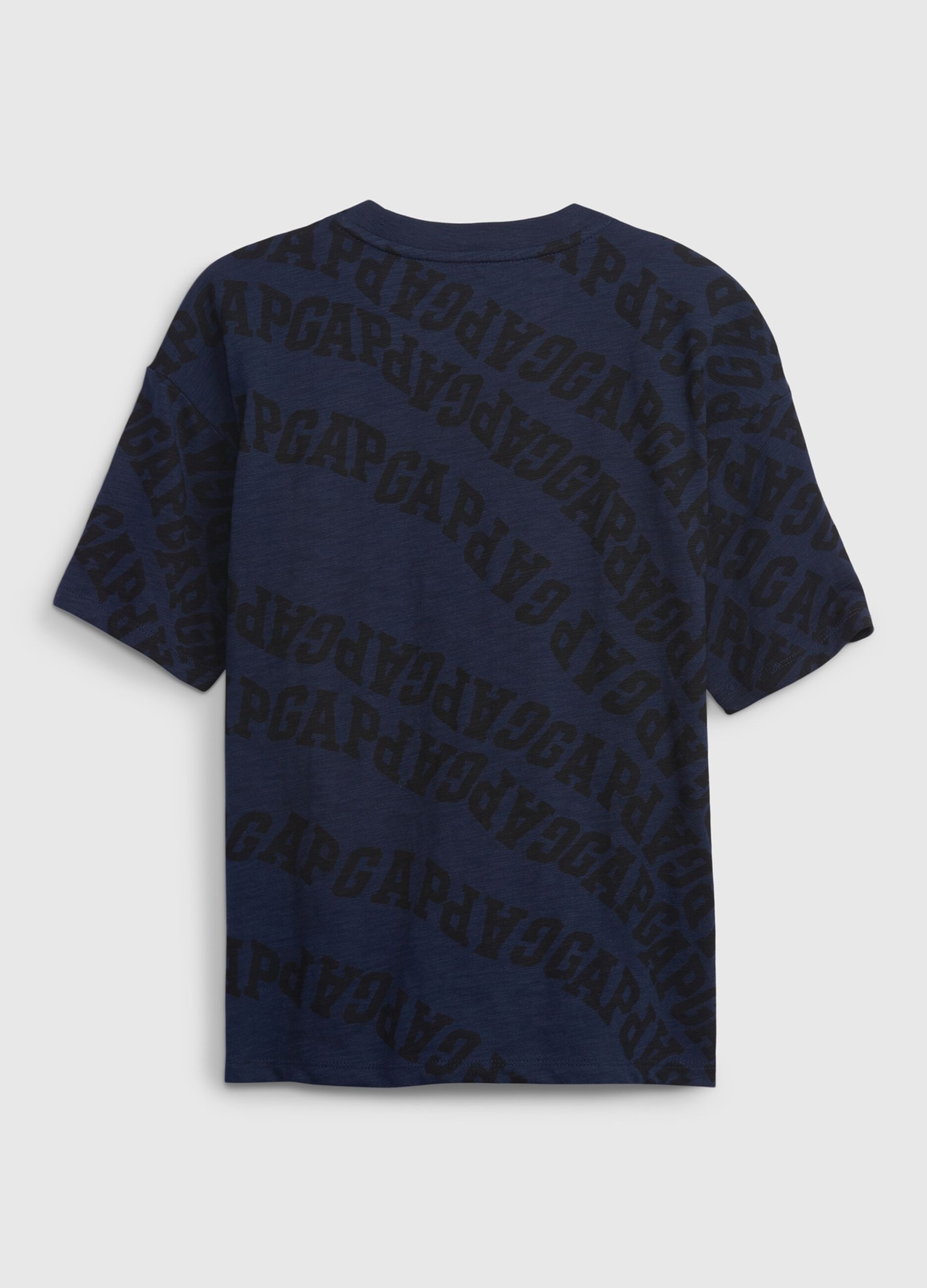 T-shirt con stampa logo all-over