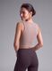Pink cropped top in stretch fabric_2