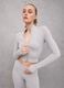 Crop Jersey Full-zip Grey Mélange_0
