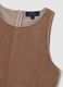 Sleeveless Brown Slim Fit Short Dress_5