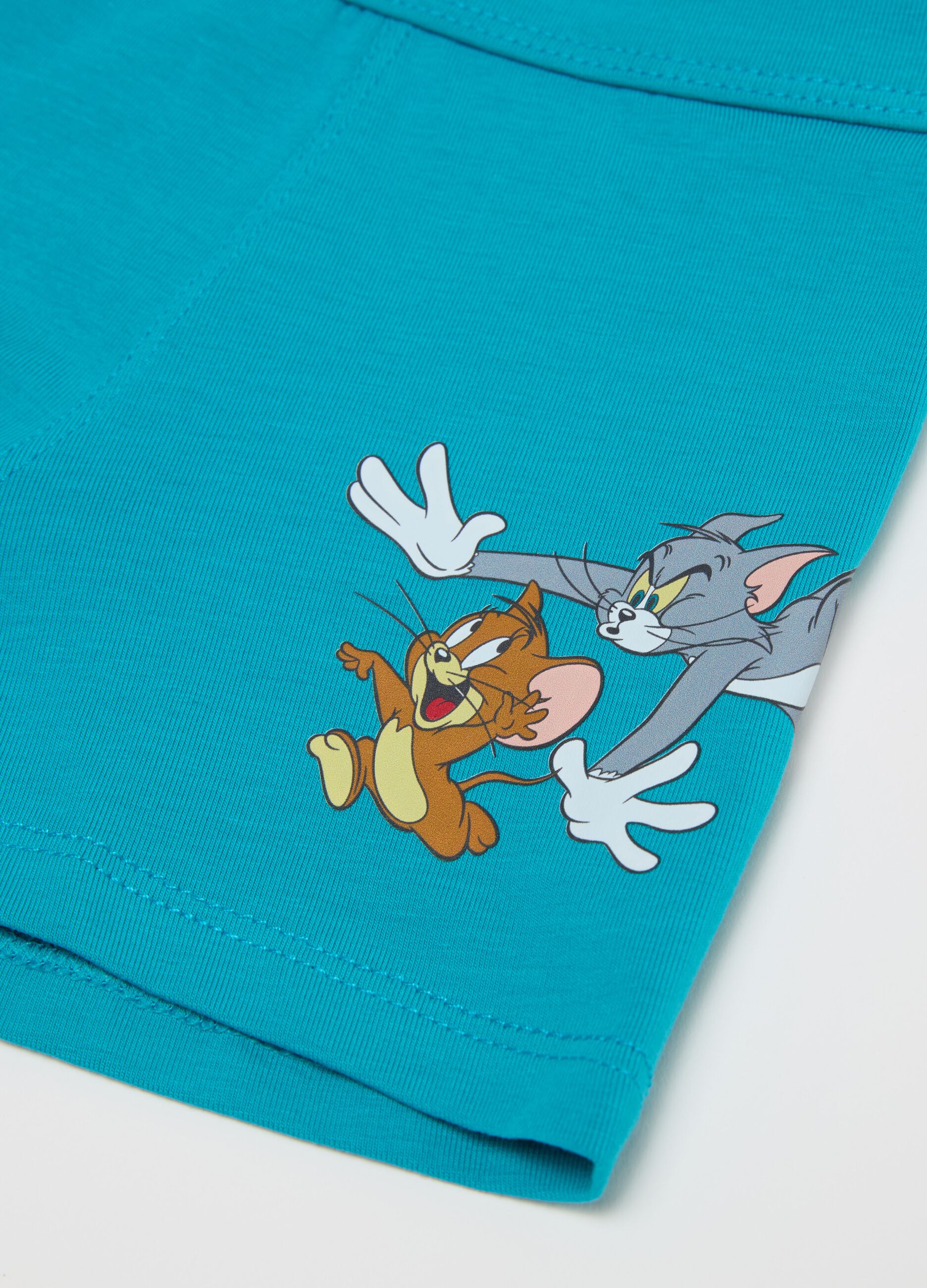 Tripack boxer in cotone stretch stampa Tom & Jerry 