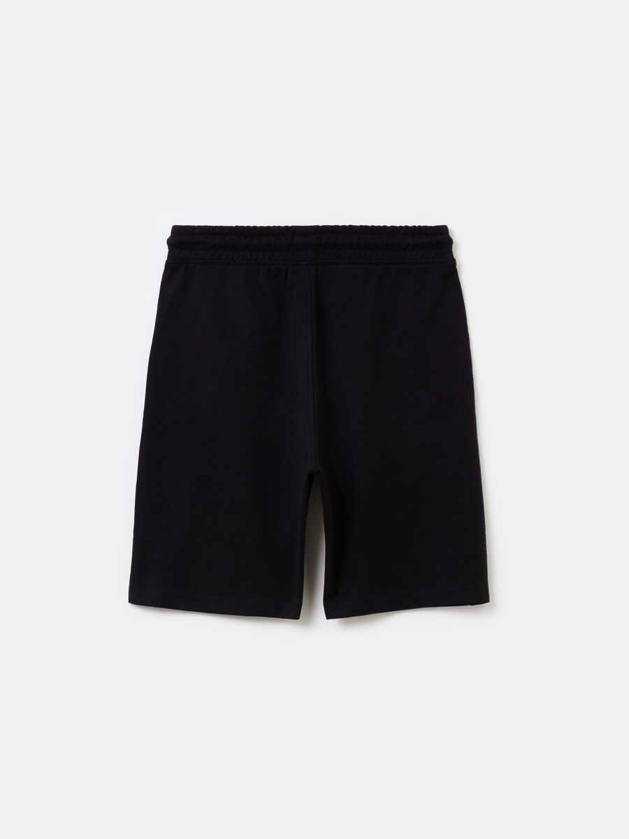 Bermuda shorts with print and drawstring_1