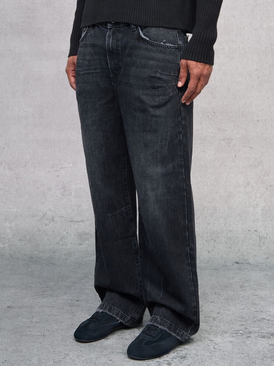Bootcut Denim Washed Black_1